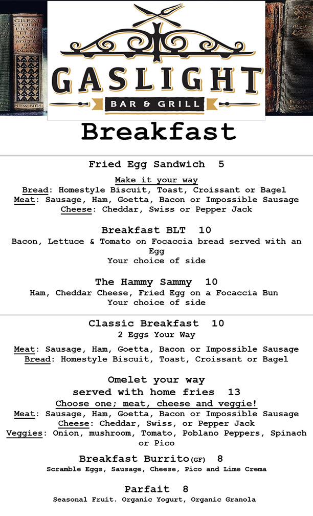 Breakfast Menu